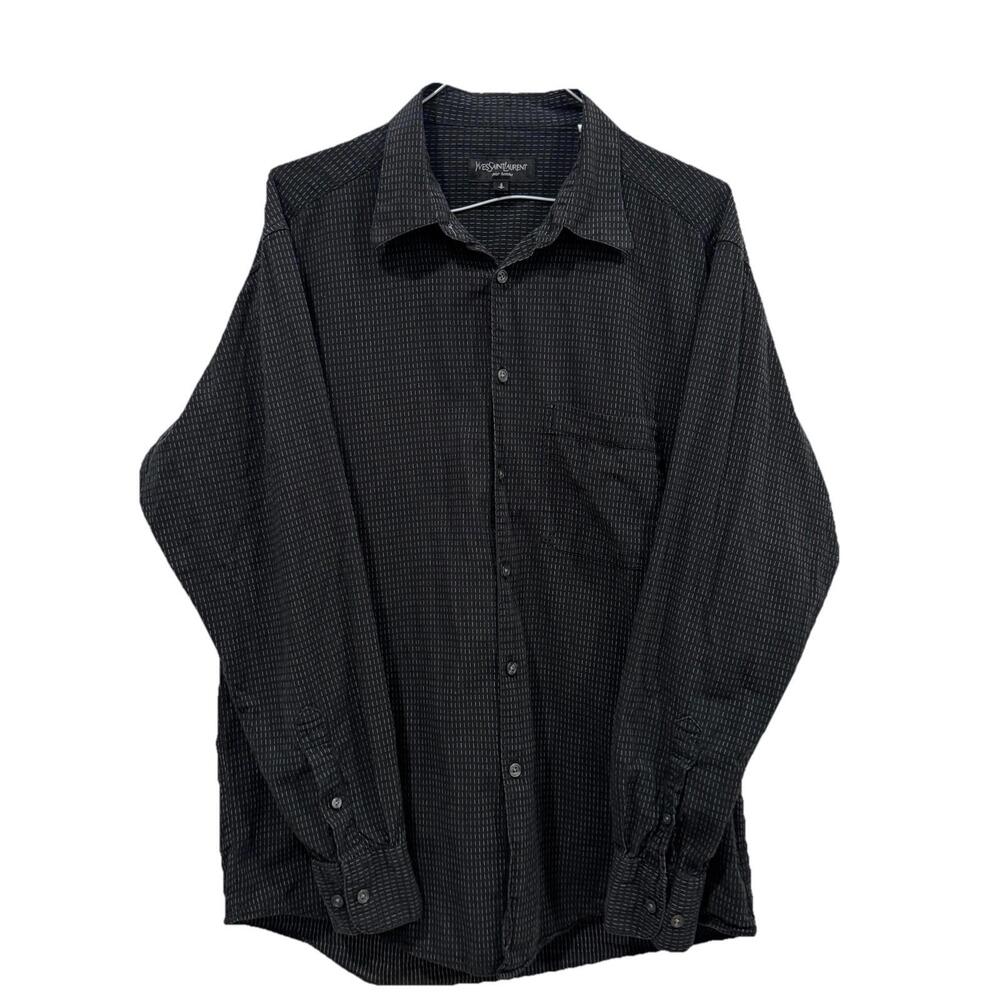 Men’s Ysl Yves Saint Laurent Pour Homme Shirt Siz… - image 1
